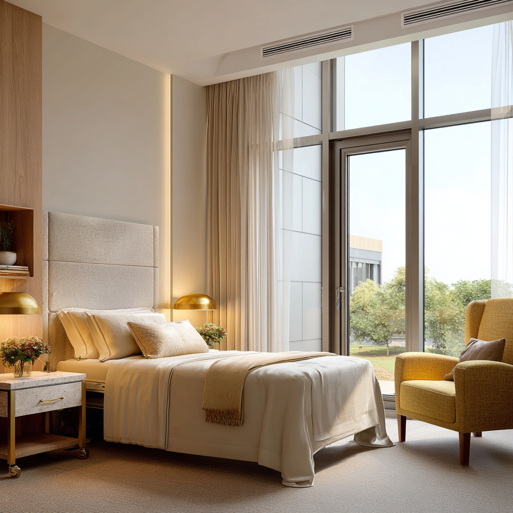 Luxury accommodations at MHD Helpline rehab facility in Detroit, Michigan